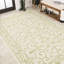 Tapis d'intérieur / extérieur crème / vert Debbe-287290886