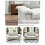 Crème blanc 2 avec compartiment caché, format compact de 79 pouces pour, sièges moelleux et rembourrage en velours rembourré, petits salons design, dossier à coussin de pieds