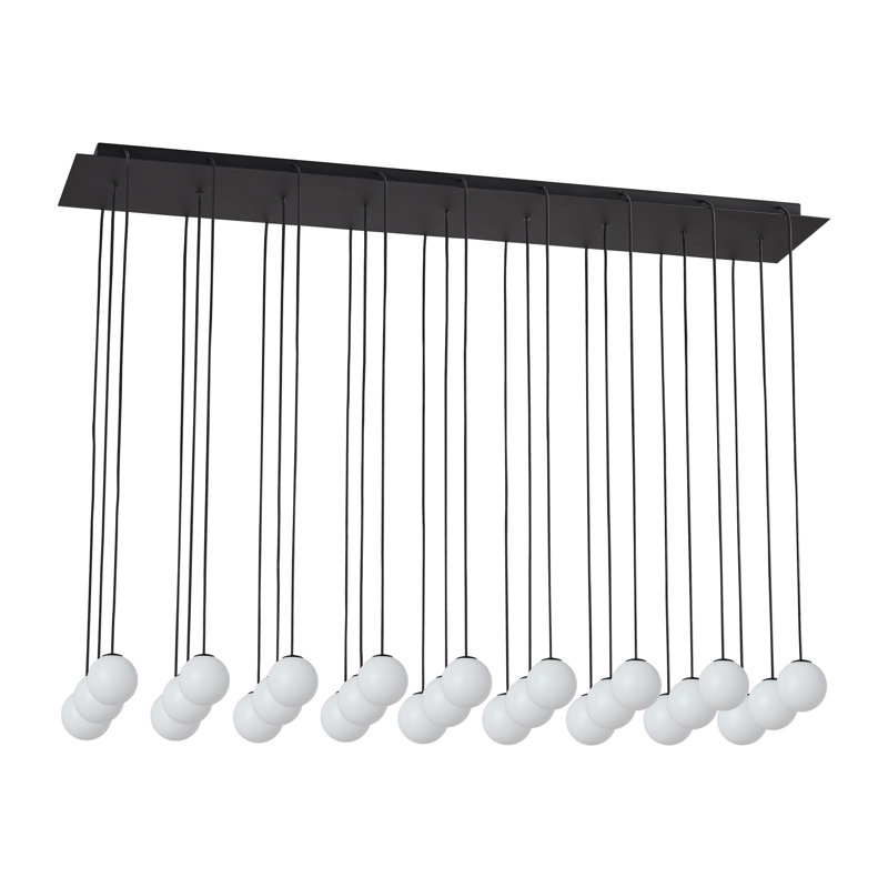 Orbet LED Chandelier, Nightshade Black