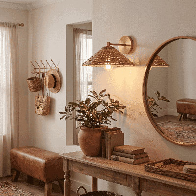 Lilliana Single Light Steel Dimmable Wall Sconces