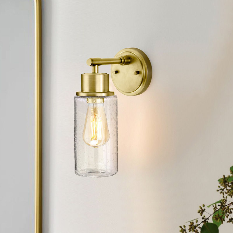 Trotwood Armed Sconce, Brushed Brass
