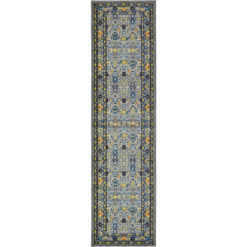 Eddins Washable Oriental Indoor Rug, Runner 2'7" x 10'