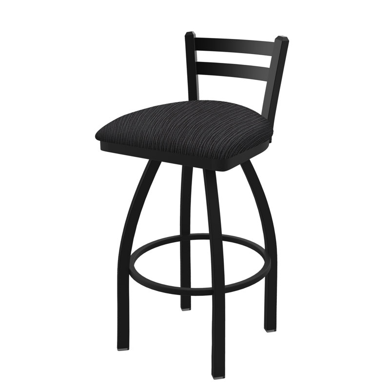 411 Jackie Low Back Swivel Bar & Counter Stool, Bronze, Counter Stool (25" Seat Height), Fabric-Graph Alpine