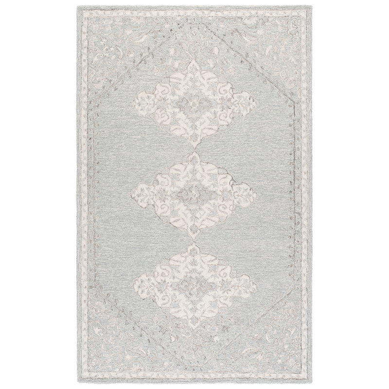 Laine 85% touffetée à la main Metro 890; Tapis oriental 15% coton, Rectangulaire 3 pi x 5 pi