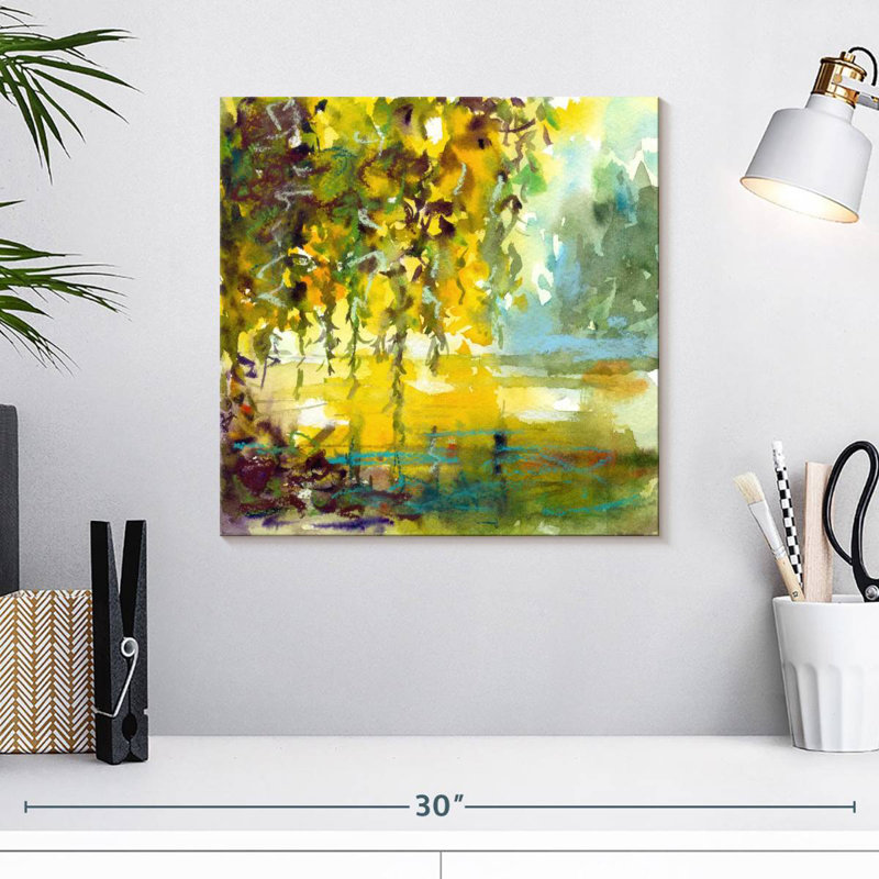 Saule abstrait Aldoris, H 16 po x l 16 po
