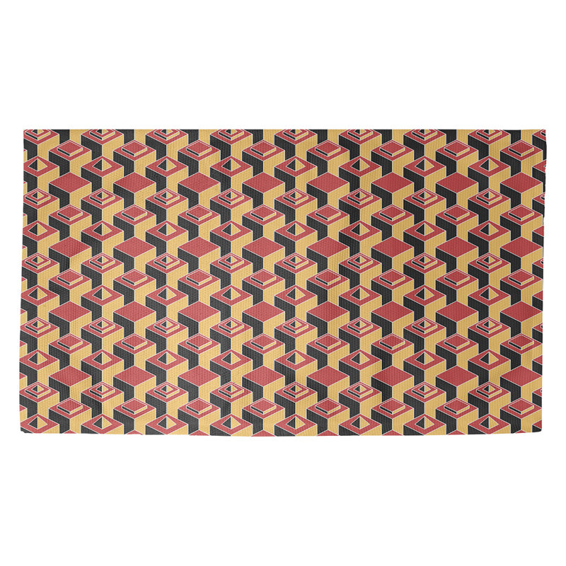 Jordao Geometric Indoor Rug, Rectangle 2' x 3'