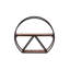 D 2 Piece Mango Solid Wood Accent Shelf