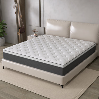 Ovando 12"/14" Medium Pocket Sping Hybrid Mattress with Certipur-US Certified Memory Foam