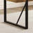 Rustic Industrial Rectangular Dining Table with Powder Coated Metal Legs (Seats 4-6)-1376770142