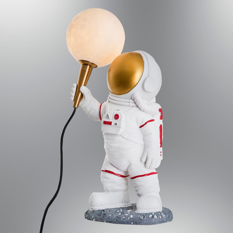 Lampe murale moderne, corps en polyester blanc, 9,8 x 12,6 x 5,1 pouces | Comprend 1 ampoule G9 5W, lumière chaude 3000K, 500 lumens | Conception élégante et originale pour les chambres de bébé et d'enfants, thème de l'espace, décor glamour
