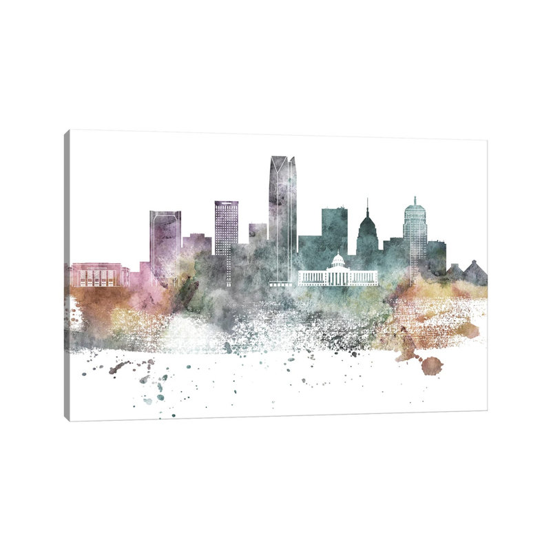 Oklahoma Pastel Skylines - Wrapped Canvas Print, 66.04 cm H x 45.72 cm W