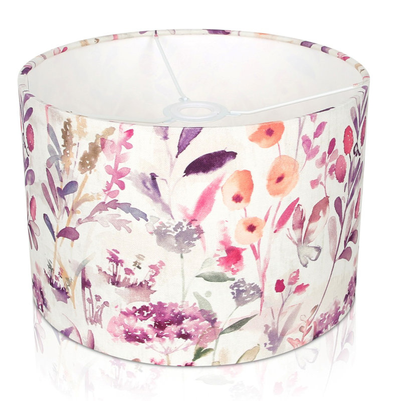 Cotton Drum Lamp Shade ( Screw On ), 17.8cm H x 20.3cm W x 20.3cm D