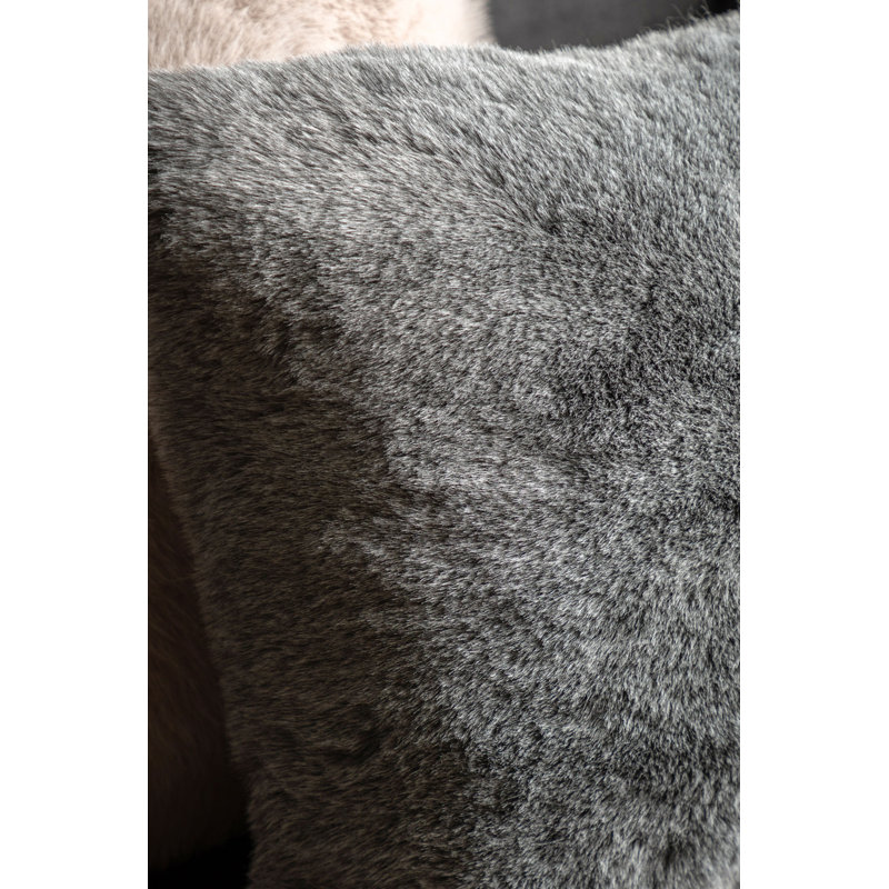 Bernat Grey Square Throw Cushion, 40cm H x 60cm W