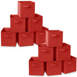Collapsible Fabric Cubes, 11" Storage Bins (Set of 12)