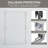 44-48 In. W X 72 In. H Double Sliding Shower Door, Semi-Frameless Bathroom Sliding Door With 1/4" (6Mm) Tempered Glass For Walk-In Shower-122520446