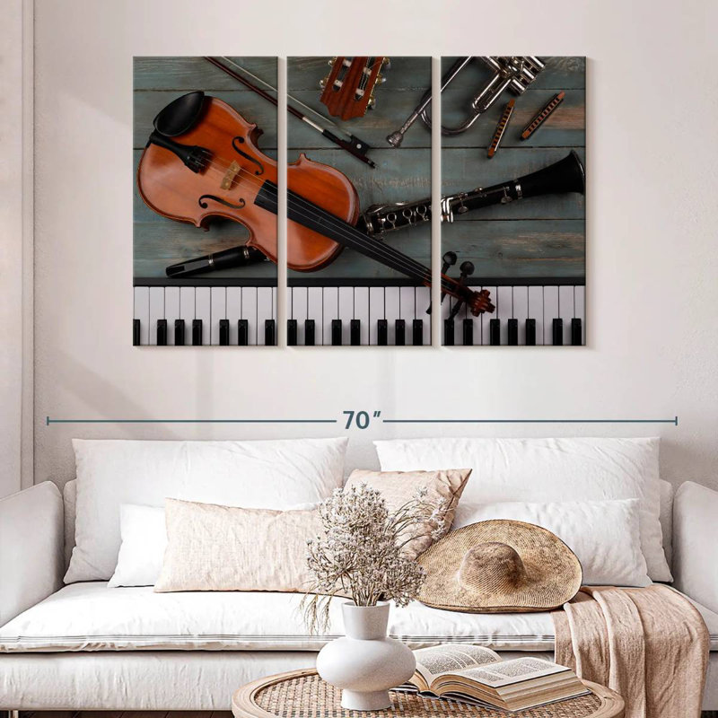 Abarca Various Musical Instruments, 32" H x 50" W