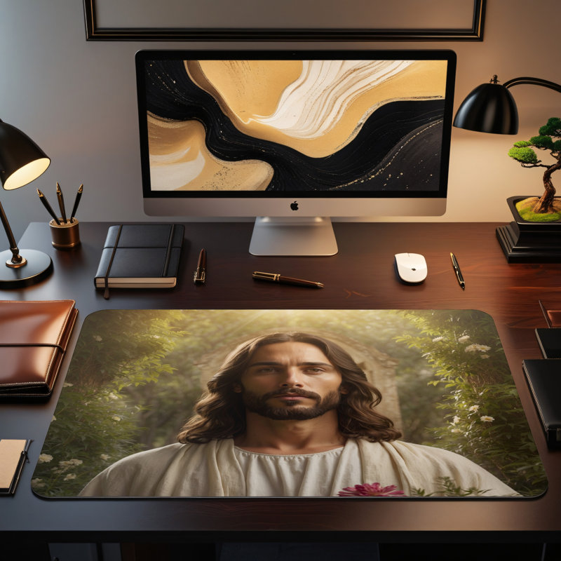 Polyester Desk Pad, 31.5x15.5