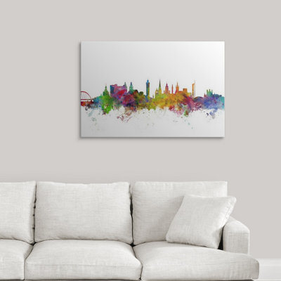 Francy " Glasgow Scotland Skyline " by Michael Tompsett Print