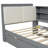Wood Full Size platform bed with Trundle-117194069-117194066