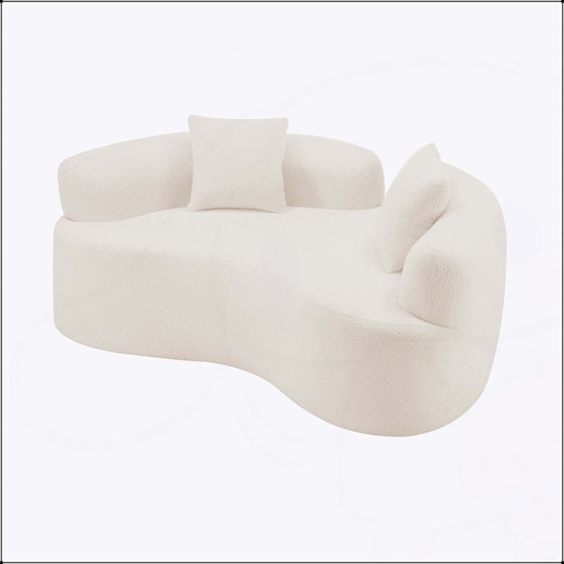 Causeuse éponge à compression complète Boneless, Blanc