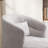 29" Wide Modern Super Soft Swivel Barrel Chair With Pillow-1384026155