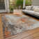 Machine Washable Indoor/Outdoor Xhevrie Orange Rug