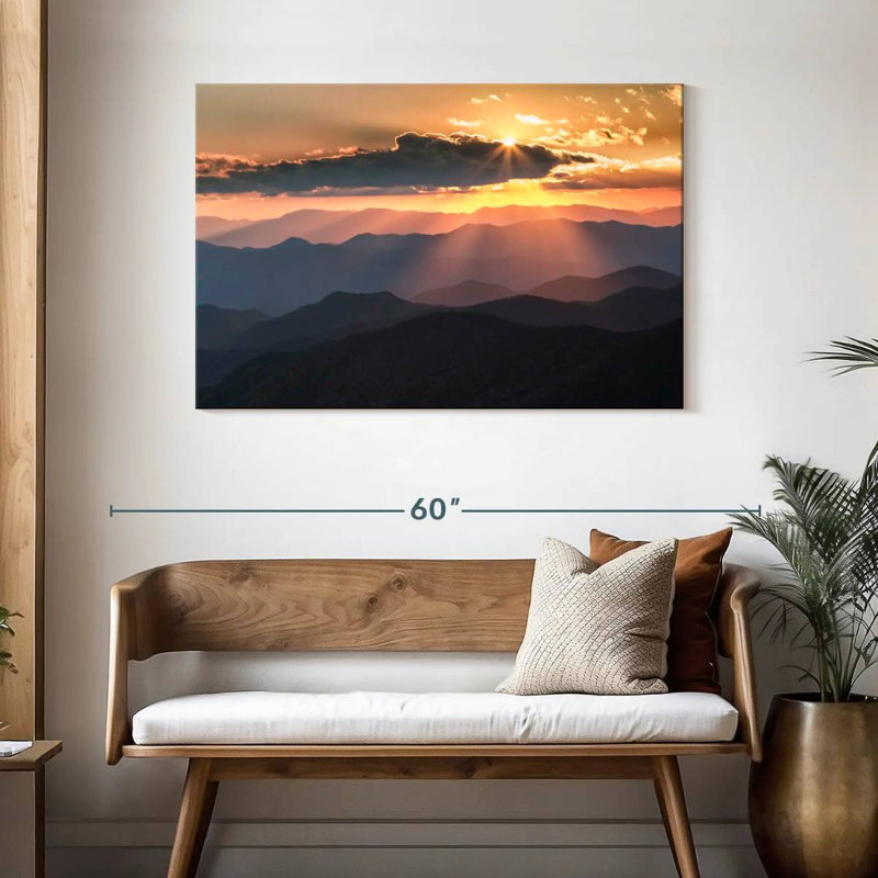 Alvord Sunrise At The Blue Ridge, H 30 po x l 45 po