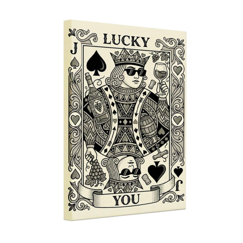 Impression de carte Fashion Lucky Jack, H 24 po x l 16 po