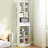 180CM Tall Bookcase Modern Bookshelf With 10 Open Cubes-White