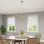 Grand lustre 10 lumières en chrome noir-1293967948