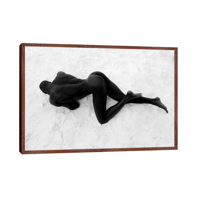 Snowman 1 Piece Wall Art on Canvas, 66.04cm H x 101.6cm W x 3.81cm D, Brown Framed