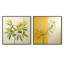 Feuilles vertes en minimalisme - ensemble de 2 feuilles carrées-470339749-470339748