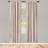 Microfiber Striped Semi-Sheer Rod Pocket Curtain Panels-61939542-61298320