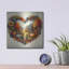  «Fall In Love 5» par Rey Klimt, art mural en métal, 12 po x 12 po-1952309177