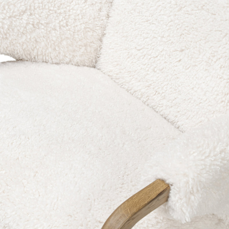 Sedoni Chair, White Teddy