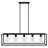 Kosinski 5 - Light Bulbs Kitchen Glass Shade Island Rectangle Dimmable Pendant Light Fixture