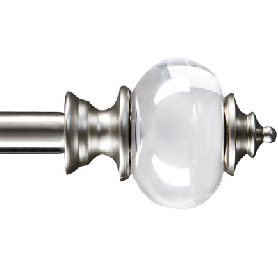 Corderius Stainless Steel Adjustable Single Curtain Pole