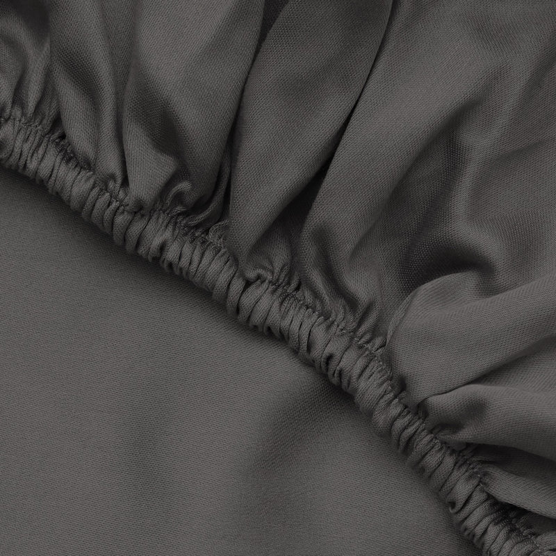 Drap-housse Ranforce, Drap-housse de taille simple, gris