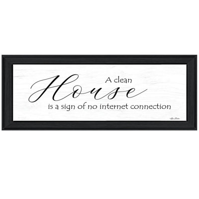 «A Clean House», reproduction d'art encadrée pour le salon, maison, par Lori Deiter