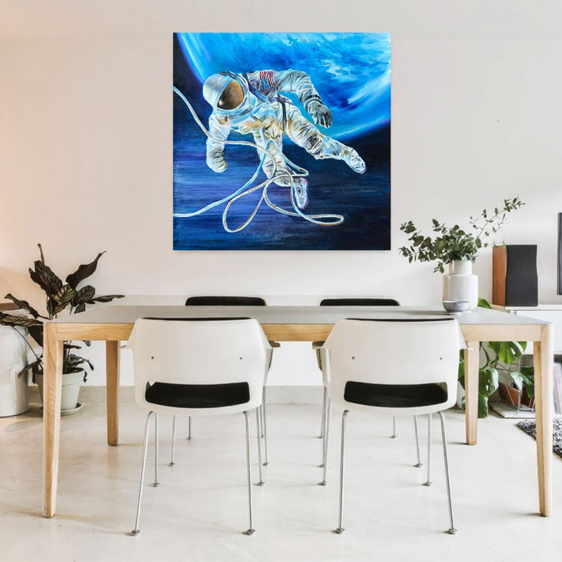 Art contemporain contemporain, paysage contemporain abstrait, H 36 po x l 36 po