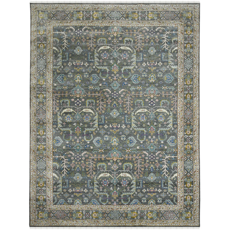 Bristol Hand Knotted Wool Geometric Area Rug