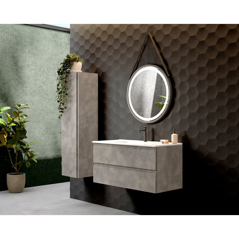 Bathroom Vanity Cabinet PASADENA Collection by DAX, Oak