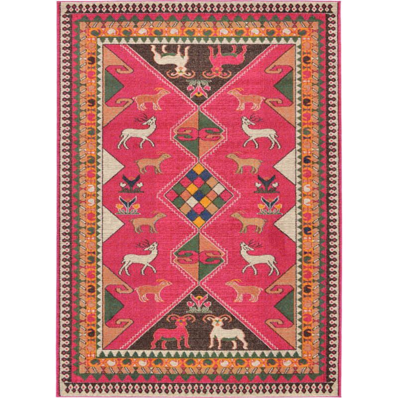Tapis géométrique Lonniet, Rectangle 7 pi 1 po x 10 pi