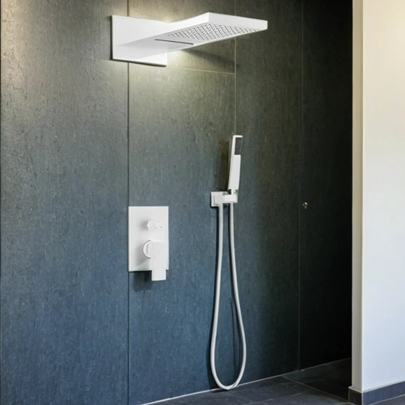 Système de douche, pomme de douche cascade avec douche à main