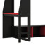 Lit mezzanine en bois pour lit simple avec bureau à DEL, lit mezzanine pour jouer avec tablettes multiples et support à vêtements suspendu