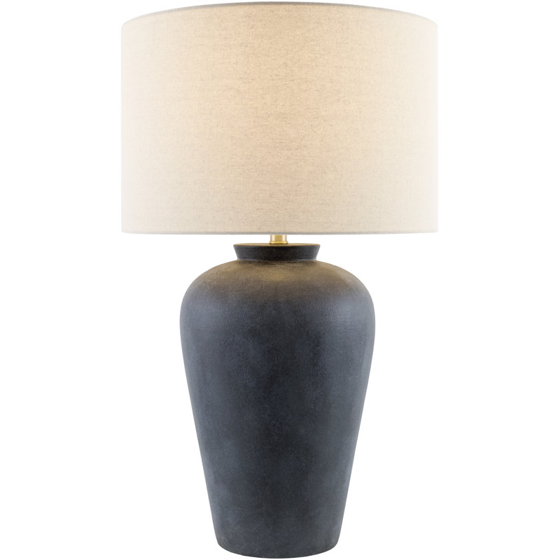 Lampe de table Feinberg, Crème, Bleu très foncé