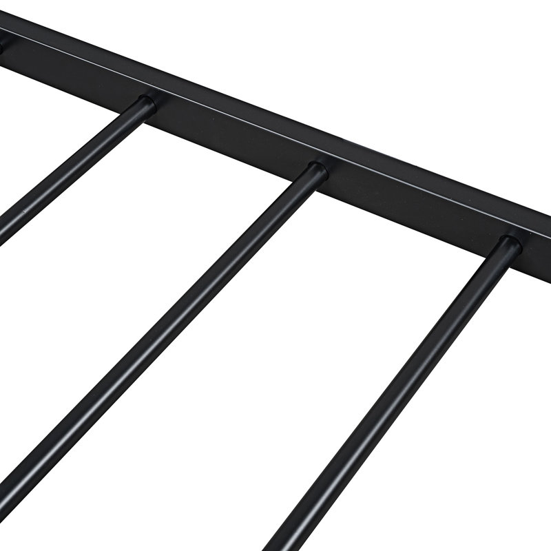 Lit plateforme 62,20 po, Noir, Lit double
