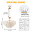 8-light Dimmable Tiered Chandelier