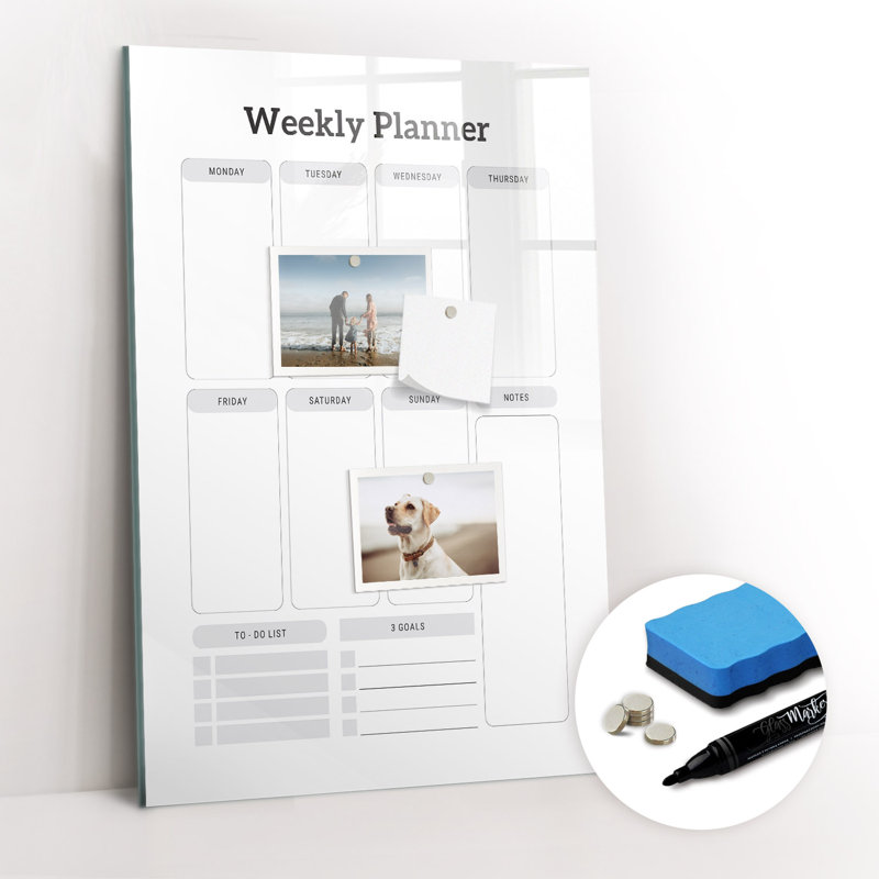 Weekly Planner Magnetic Dry Erase Board