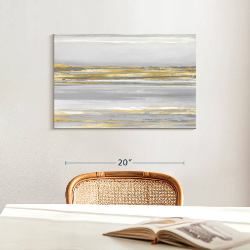 Subtle Reflections With Grey, 16" H x 24" W